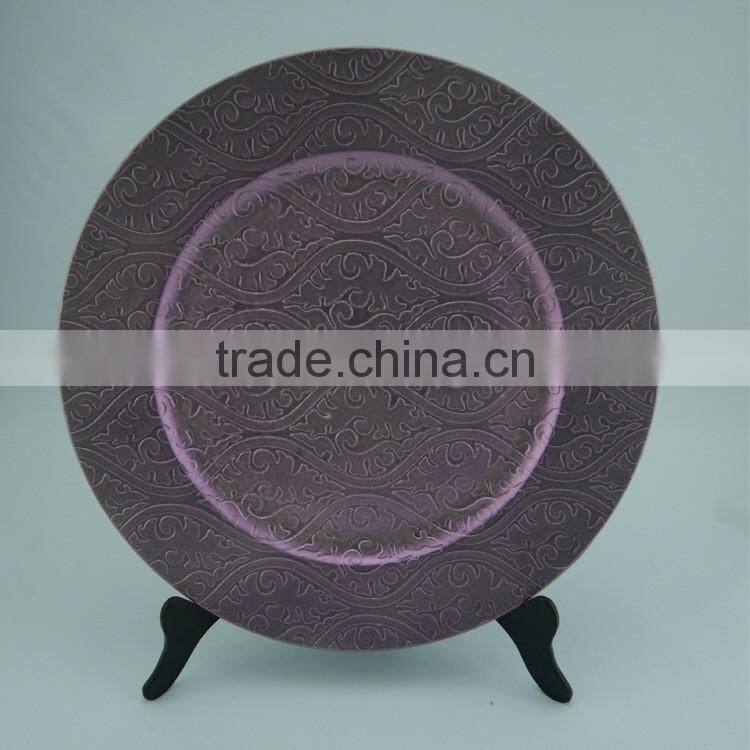 Cheap Plastic Plate Wedding Charger Plates