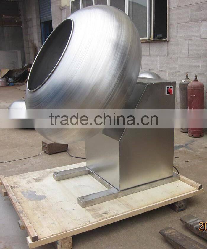 stainless steel chocolate sugar coating machine / chocolate coatingpan machine with sprayer