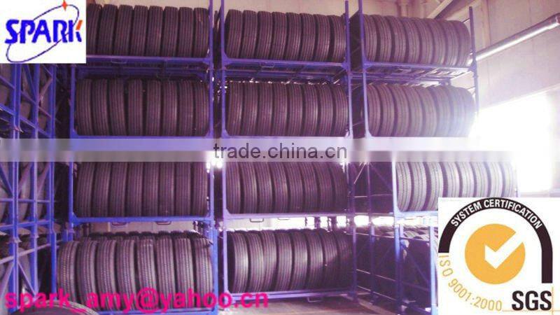 Foldable stackable storage rack