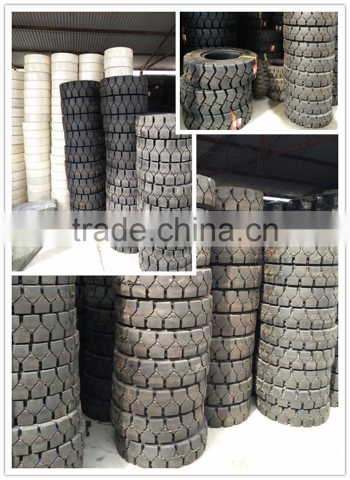 solid forklift tire 21x7x15, 600-9 forklift solid pneumatic tires (various size)