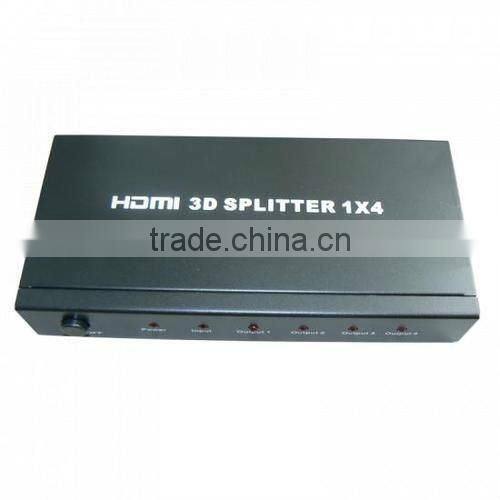 4 Port 1080P HDMI Audio/Video Splitter Amplifier 1 X 4 For HDTV PS3 XBOX