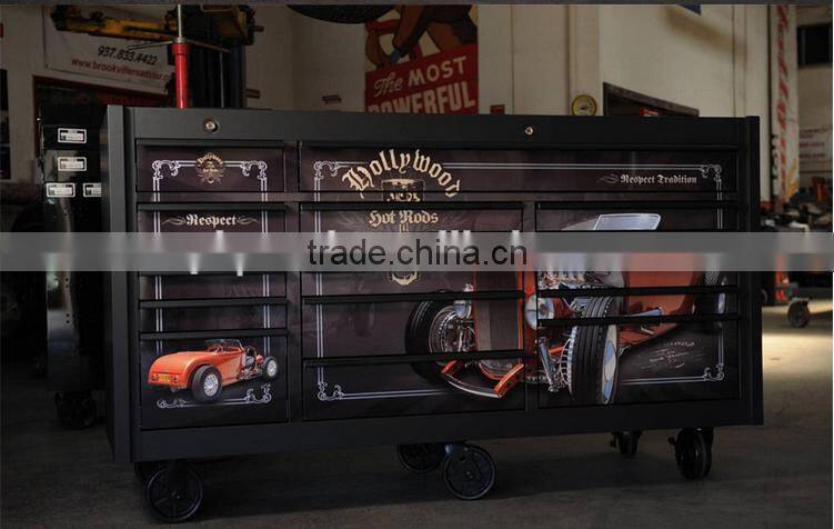 DIY mobile tool Cabinet/tool Trolley Work bench with Painting