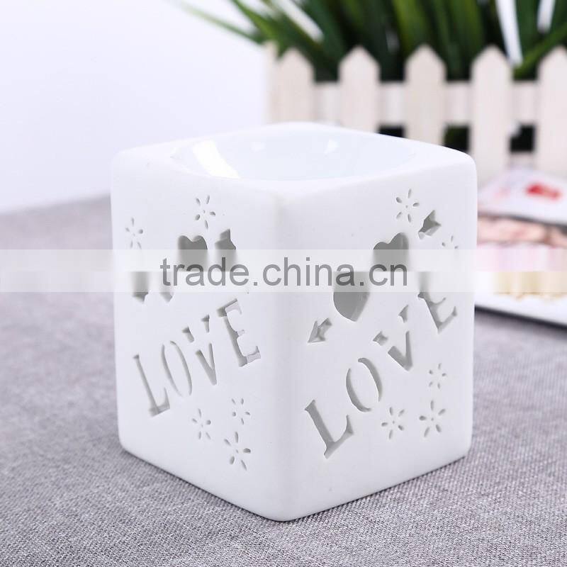 Letter engraved candle holder