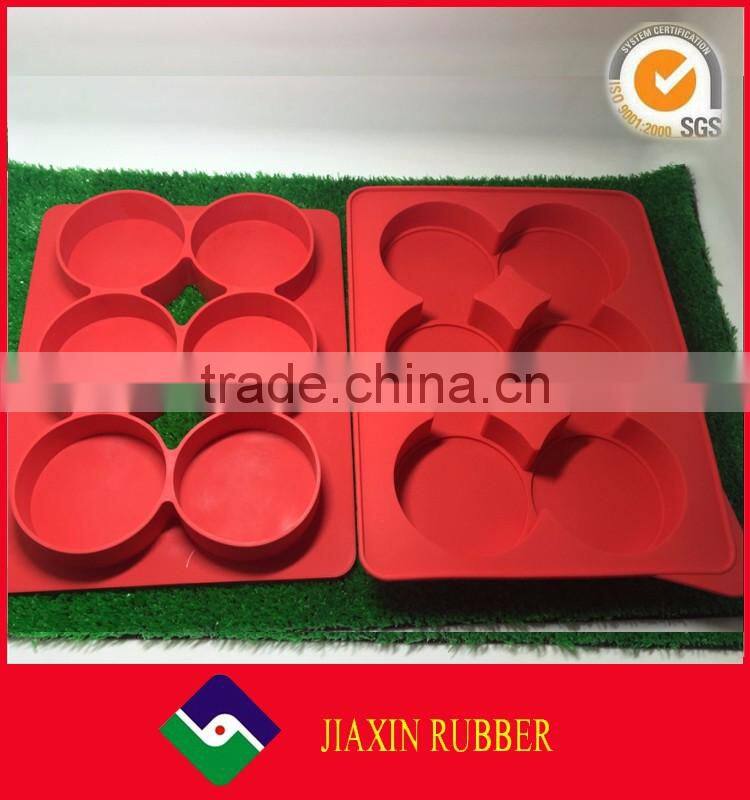 Silicone Burger Press 8 in 1 with recipeby Bear Grillware Molds 0.25 Pound Burgers