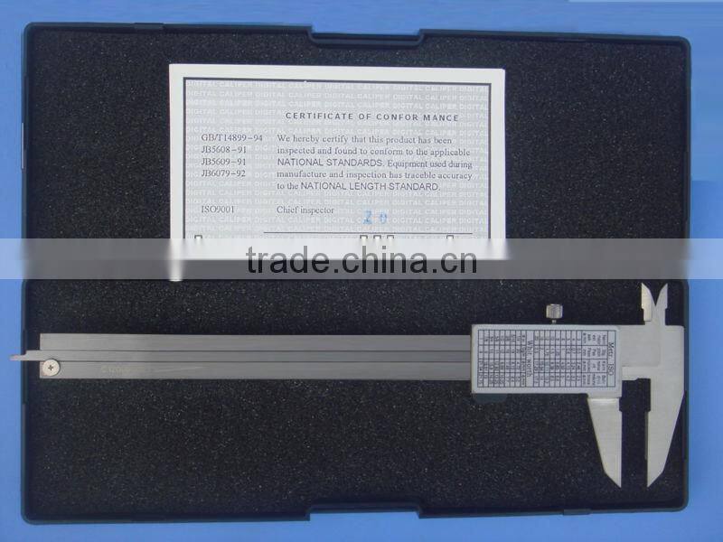 Parallax-free Plane Vernier Calipers Mono-block Verniers