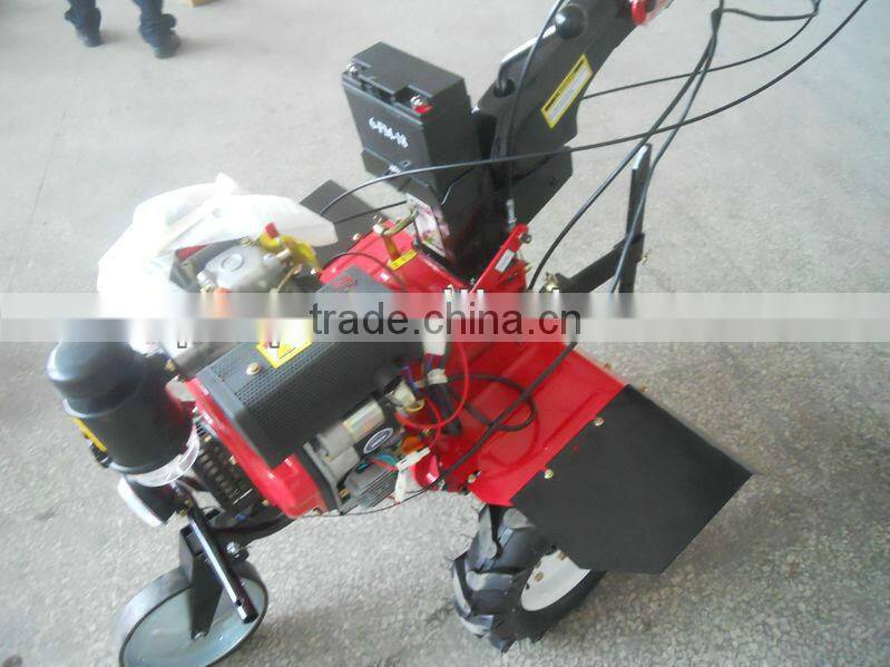 2014 new model tiller 170F diesel engine tiller gear and electrical start tiller