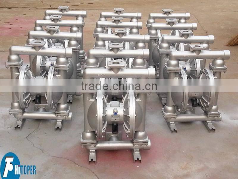 Long lasting easy maintenance pneumatic double diaphragm pump