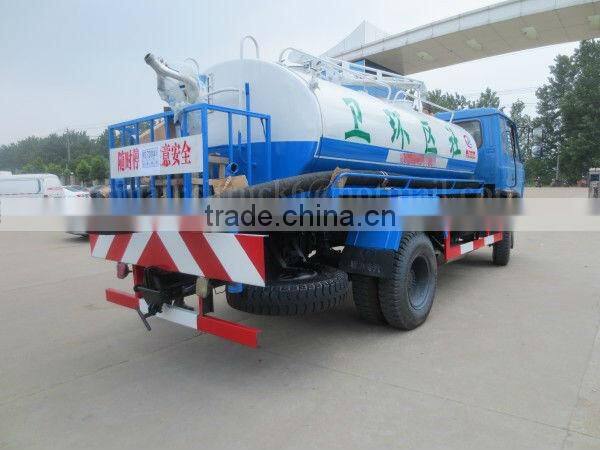 Dongfeng 4*2 Fecal Suction Truck for Sale 12000 Liters with Sprinkling Function