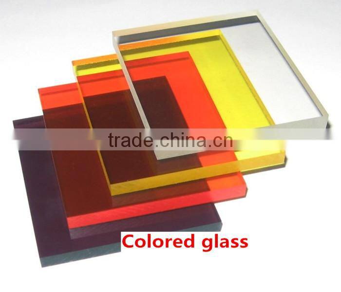 3 to 12mm Bronze flat colored glass