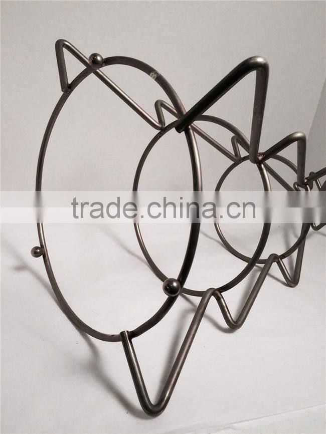 3 Tiered Brushed Metal Tree & Star Buffet Display Rack Stand Server Holder