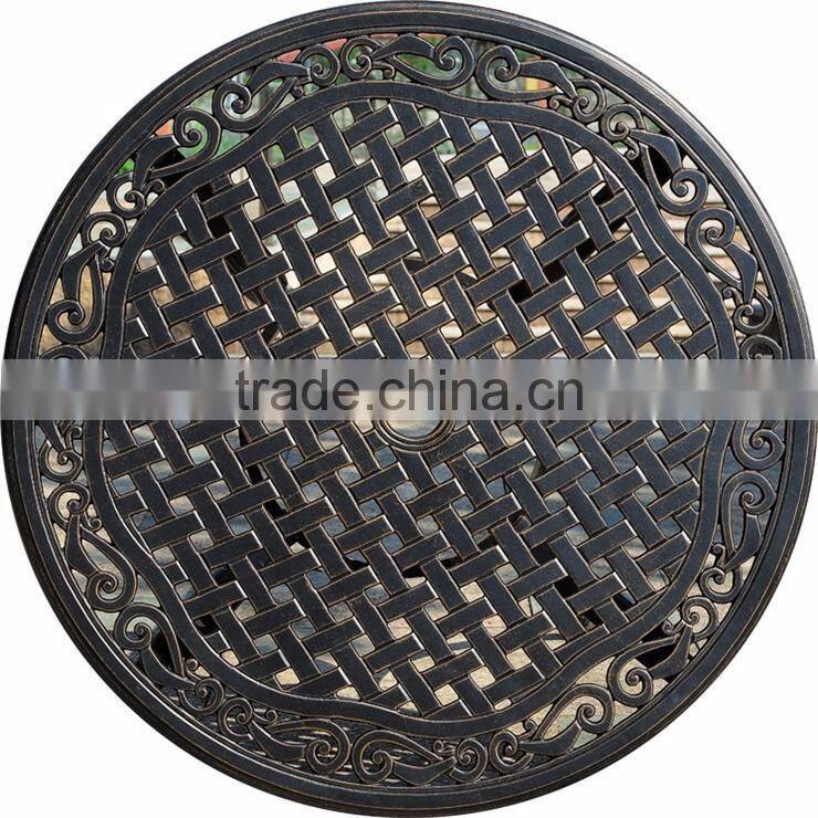 Outdoor aluminum bar table and chair