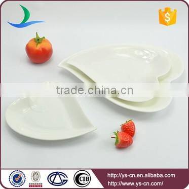 Wholesale ceramic hand made leaf shaped plates