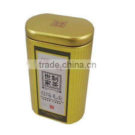 empty Chinese Black tea Tin Can