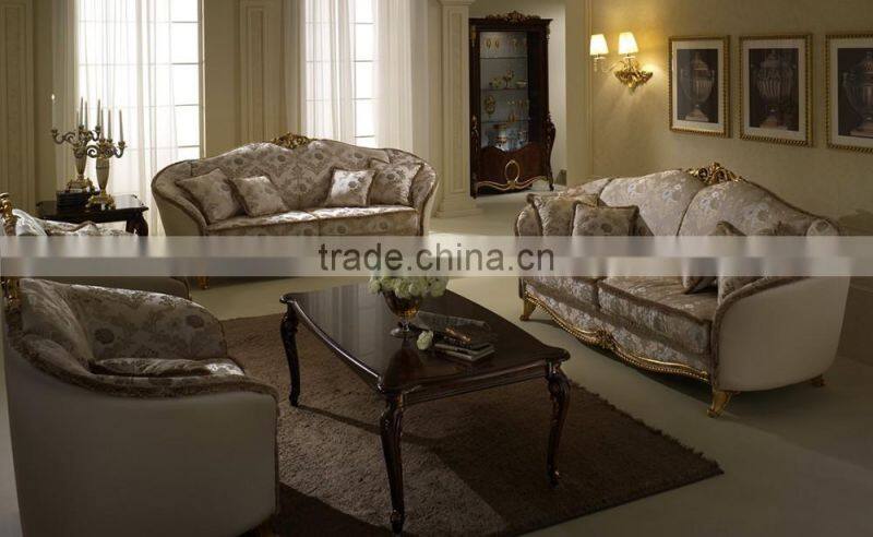 Italian Designed Promotional Upholstery Living Room Sofa/1+2+3 Living Room Sofa Set/European Living Room Furniture(MOQ=1 SET)