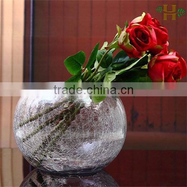wholesale handblown cheap round glass bowl vase
