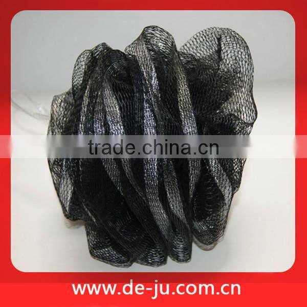 Cotton Rope Black Mesh Bath Sponge Ball