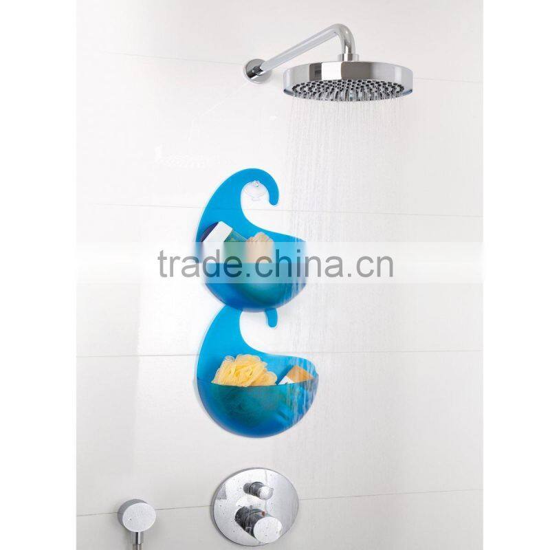 Plastic Bathroom Shower Caddy With Hook/ Plastic Bathing Storage Box With Hook/Hanging Bathroom Shower Caddy