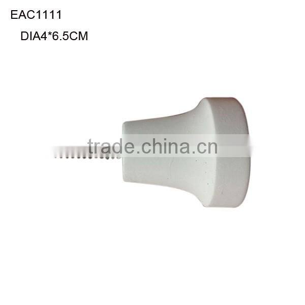 Cement or concrete knobs/hooks