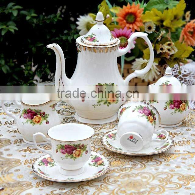 new bone china porcelain/ceramic tea set 24pcs /17pcs/ 15pcs
