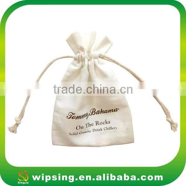 China Wholesale Cotton Drawstring Packing Bags, Cotton Souvenir Drawstring Bags