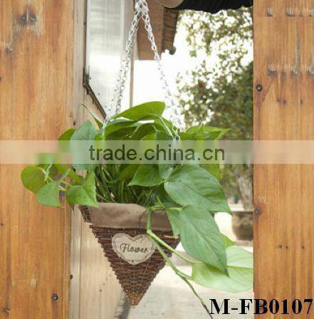 Home decorate bowl shape wicker vase & flower basket