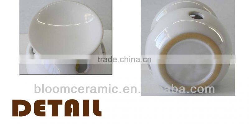 Bulk cute white ceramic oil burner