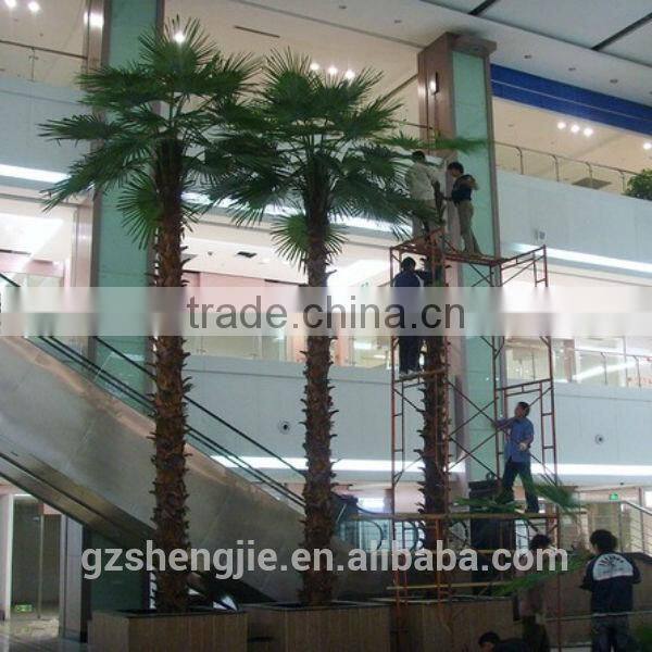 LXY081119 big ornamental plants artificial plam tree high quality steel palm tree