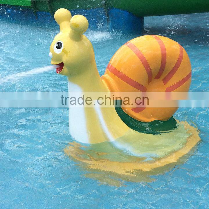 Fiberglass conch sculpture for water playground park