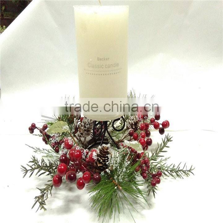Factory direct sales Christmas candle garland decorative wreath