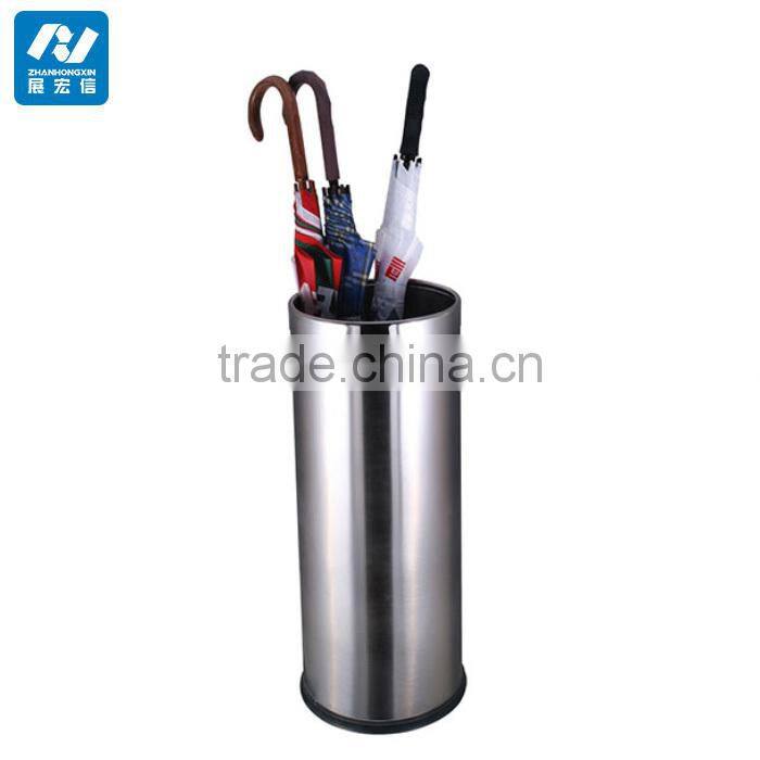 Black and Silver Steel Umbrella Barrel