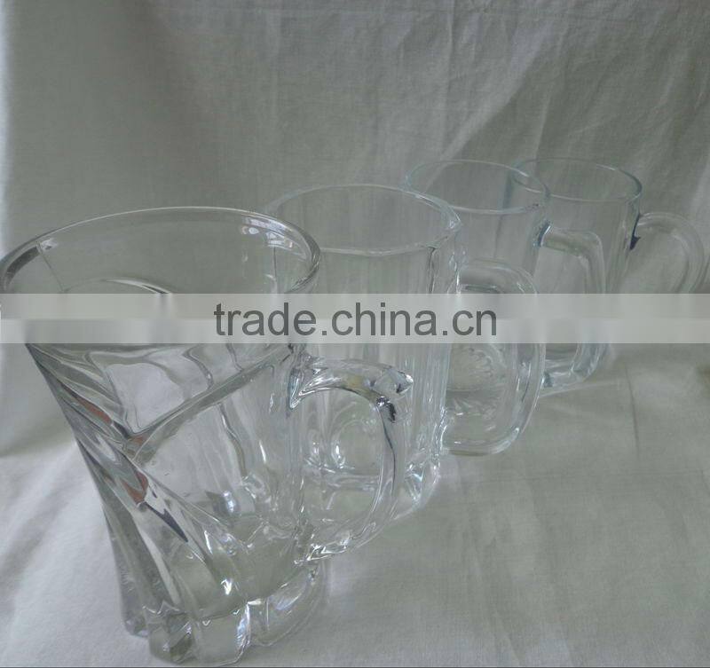 Glass Oktoberfest Beer Mug with handle