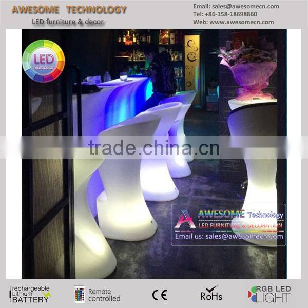 outdoor events party glowing led bar stools (BS100)
