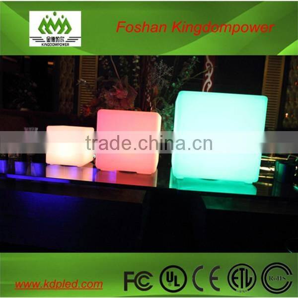 RGB multi color led glowing pub cube