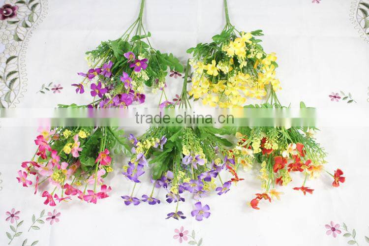 hotsell plastic wildflower artificial wildflower decorative flowers for landscaping