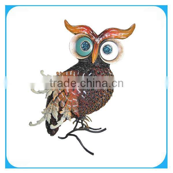 home decoration metal decorative owl