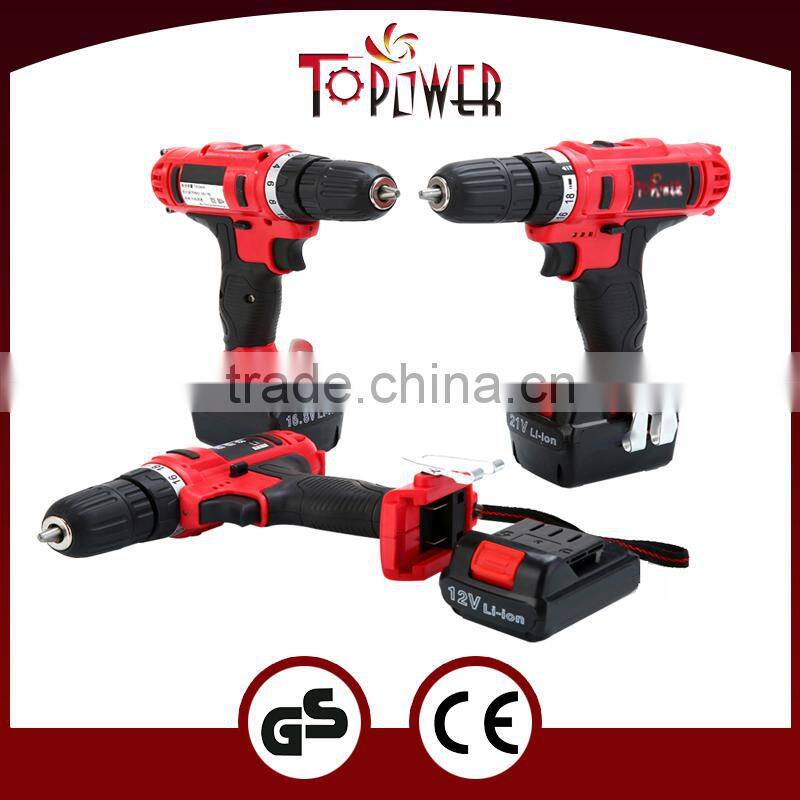 16.8V 10MM Li-ion double speed screwdriver cordless drill