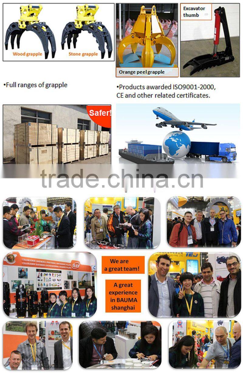 excavator hydraulic scrap handling equipment grab