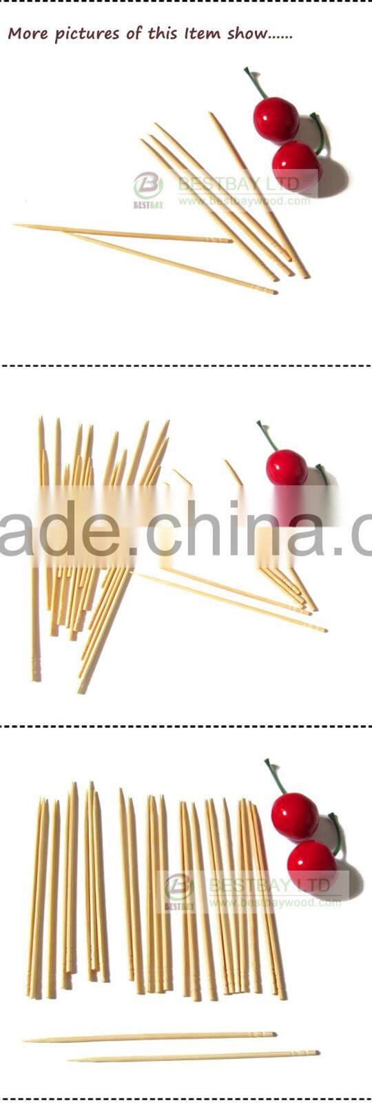 Natural bamboo toothpicks made in China