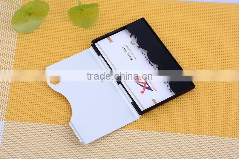New arrival Silver Aluminum Business card Holder case Holder wholesale