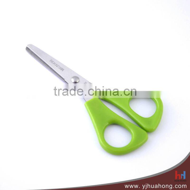 Soft grip titanium-coated blade stationery scissors/office&school scissors