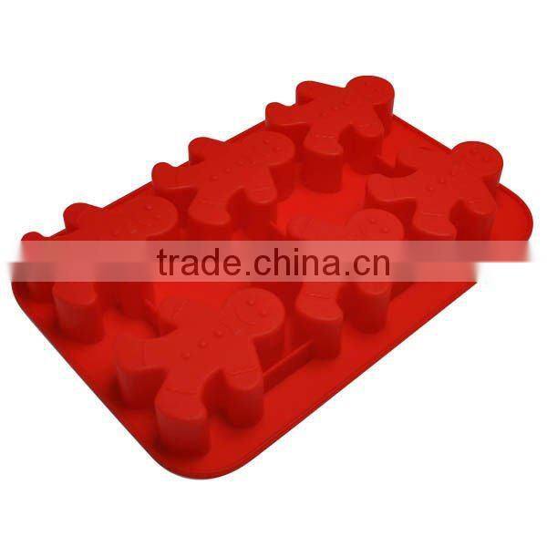 6 cavities pretty body shaped silicone ice cube tray