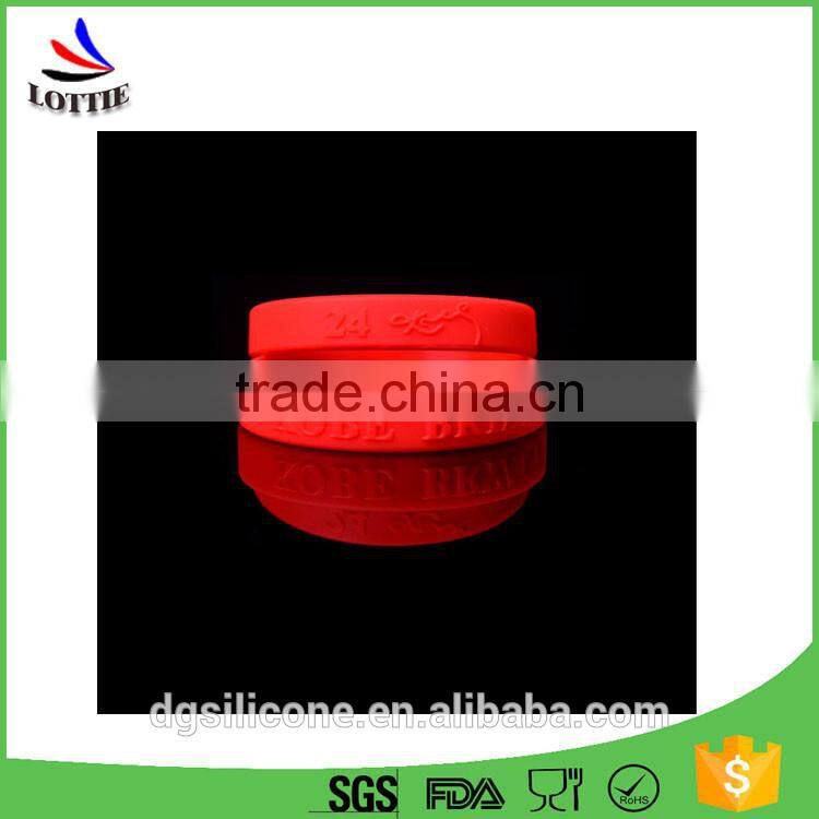 China manufacturer BPA Free 100% food grade silicone wristbands