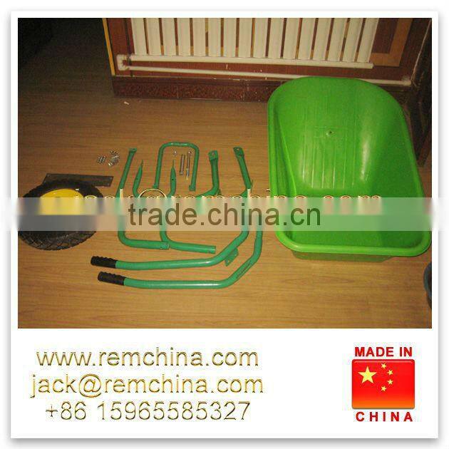 big plastic heavy duty green wheelbarrow WB5009S 85L