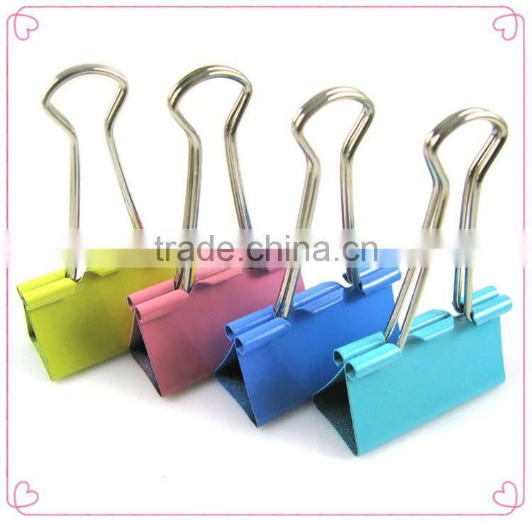 Office stationery assorted shapes metal binding clips
