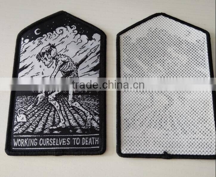 high quality fashion woven patches for clothes