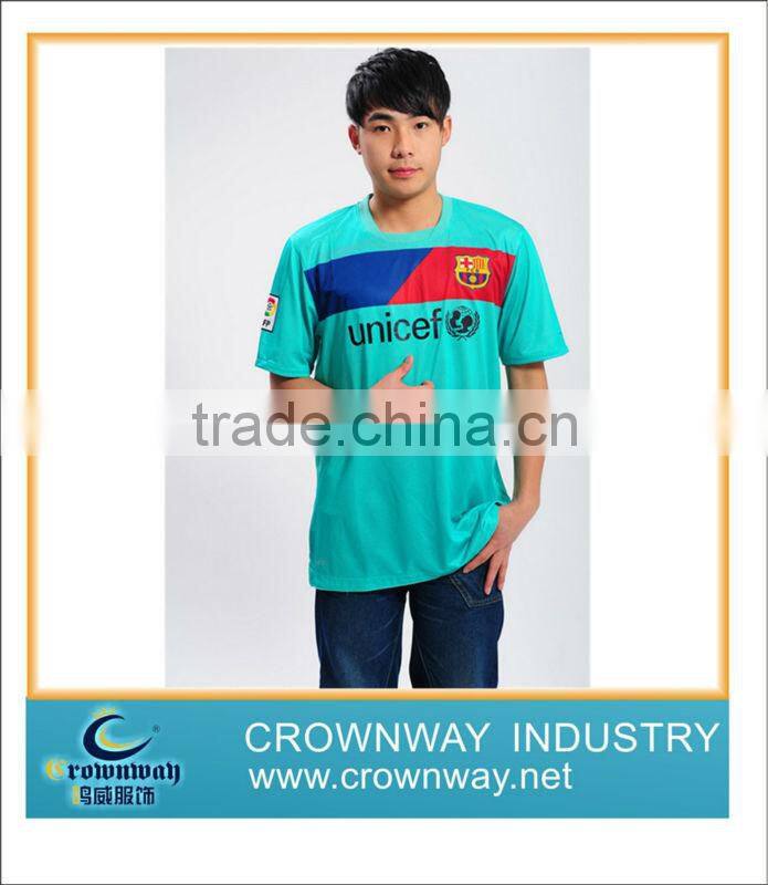 Mens honeycombed fabric uniform soccer wear