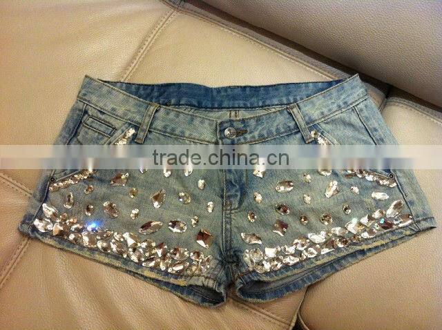 crystal clear glass beads for shoes