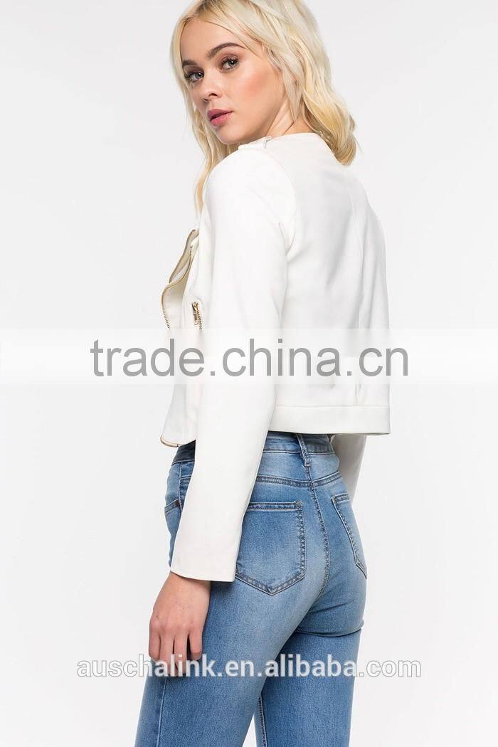 OEM service new design custom woman sexy layed jacket