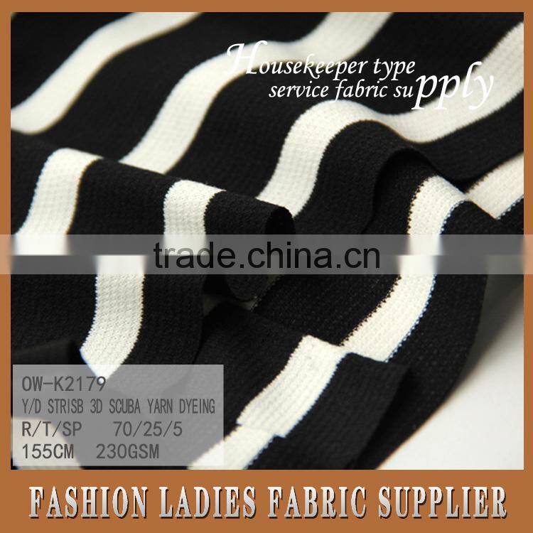 Y/D stripe 3D scuba yarm dyeing,wholesale for used clothing