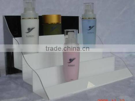 Logo square acrylic photo frame cosmetic display acrylic display